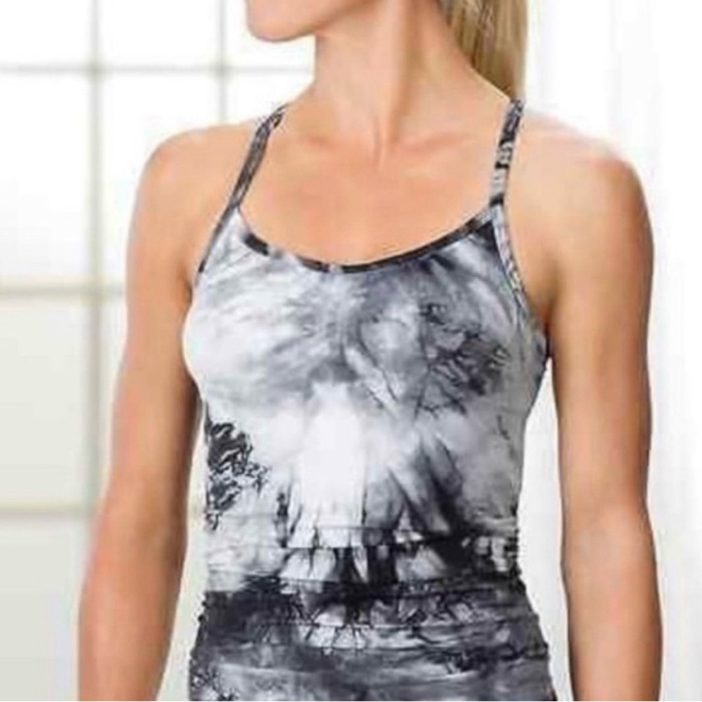 Athleta Tie Dye Seamless Athleisure Sporty Activewear Tank Top Size Small